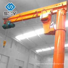 Electric hydraulic mobile floor crane, jib crane price